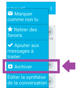bouton archiver