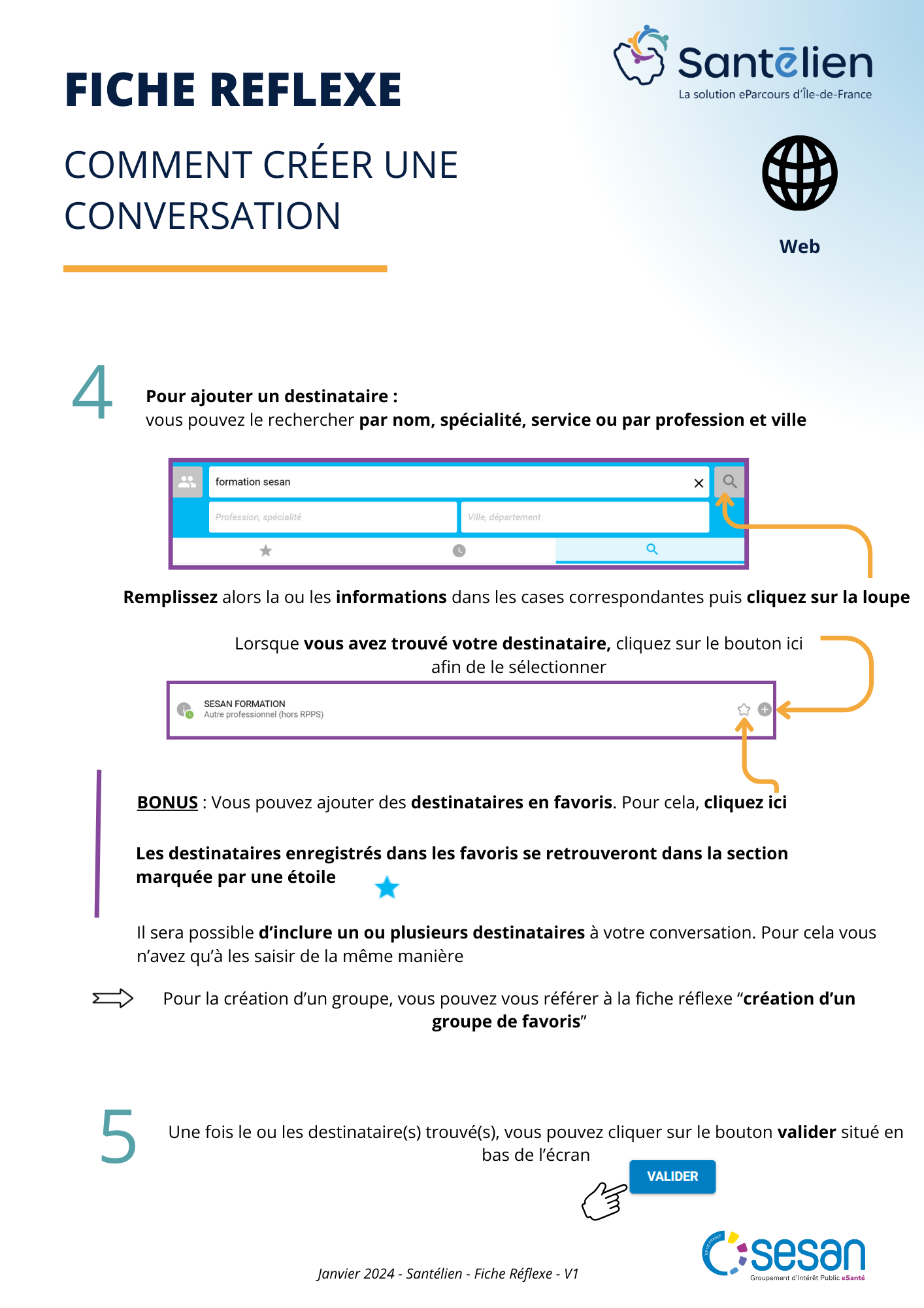 Fiche reflexe Web _Comment créer une conversation 1