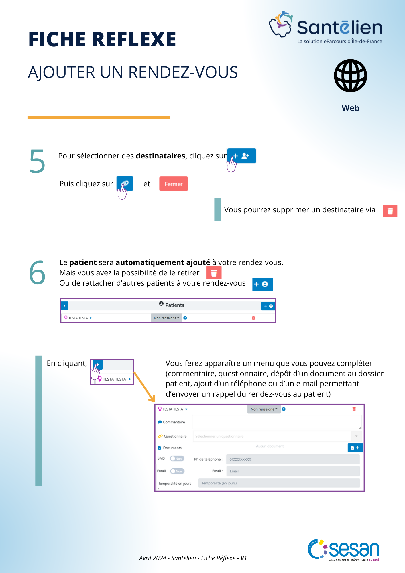 Fiche réflexe Web Ajouter un rendez-vous (1)