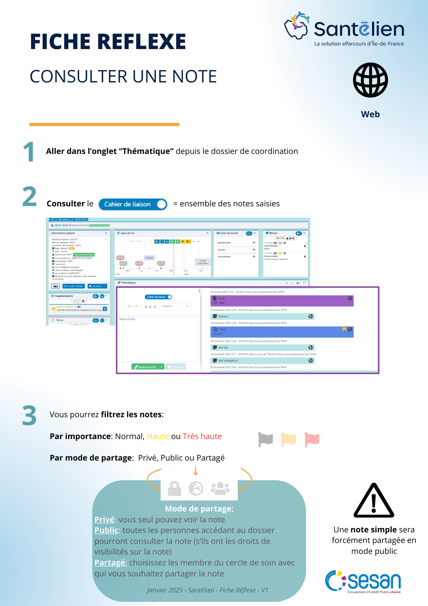 Fiche réflexe Web consulter une note