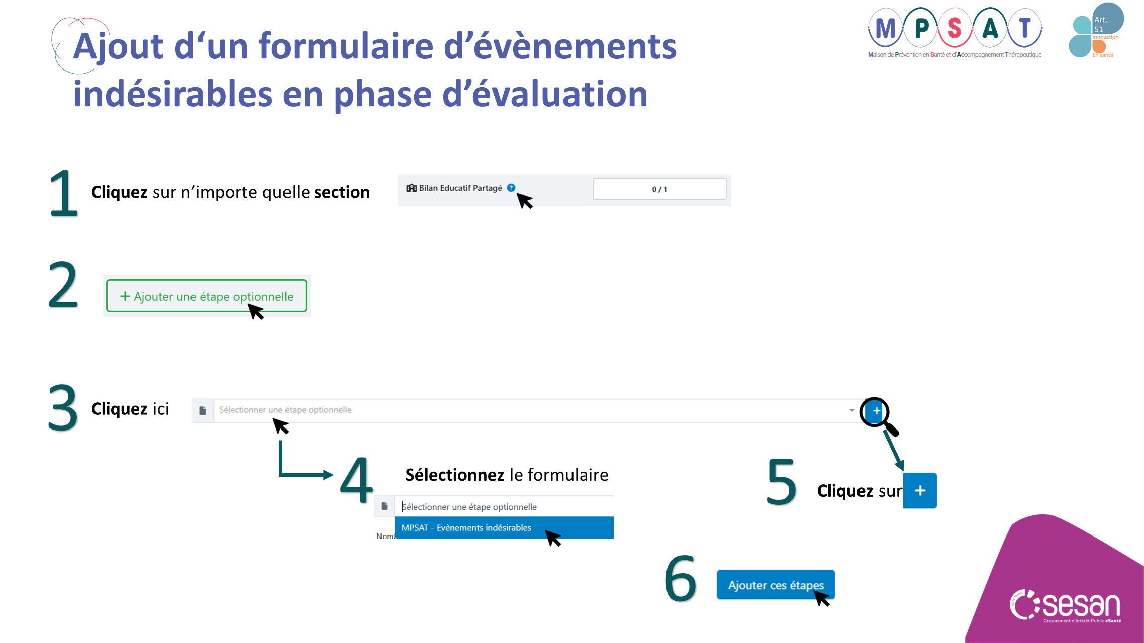 MPSAT - ajout dun formulaire dEI en phase devaluation