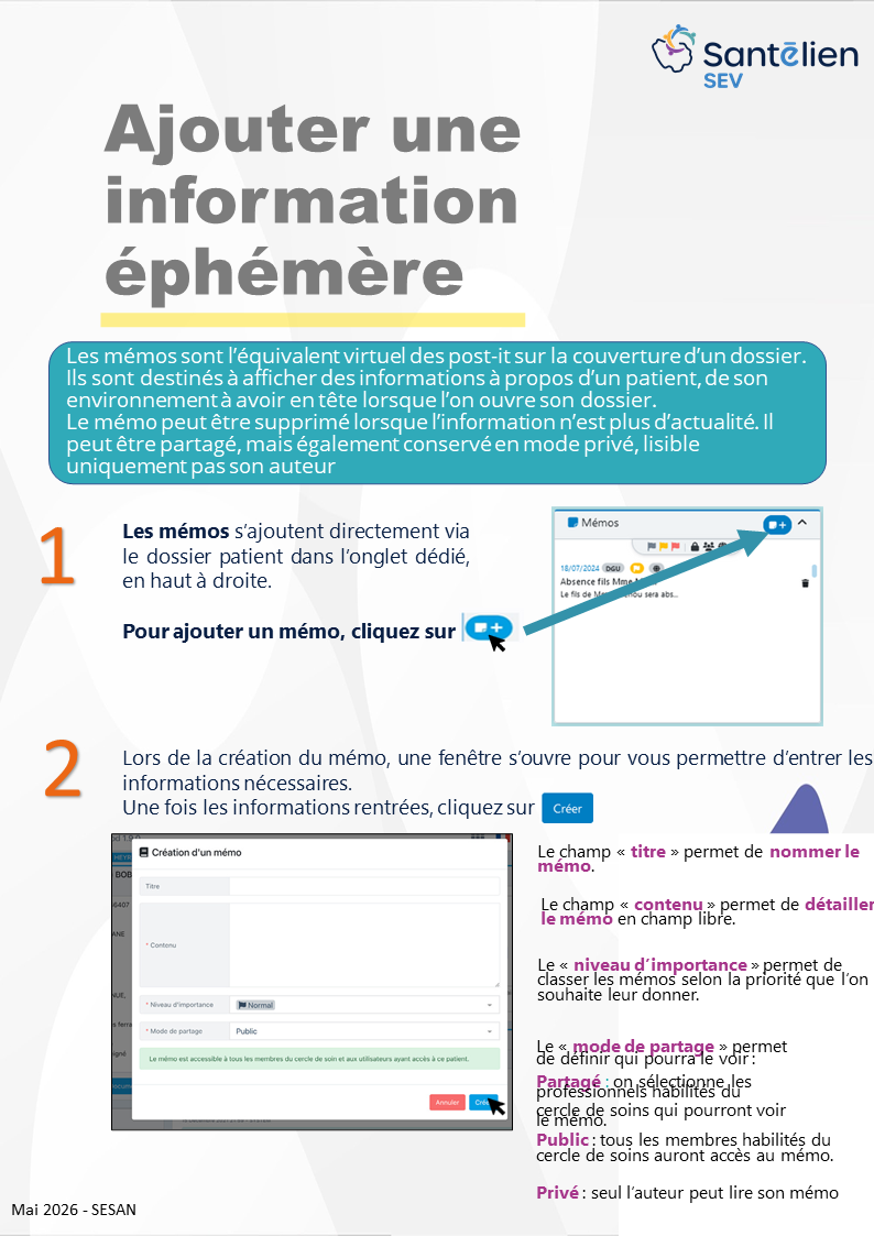 SEV - ajouter de linformation éphémère
