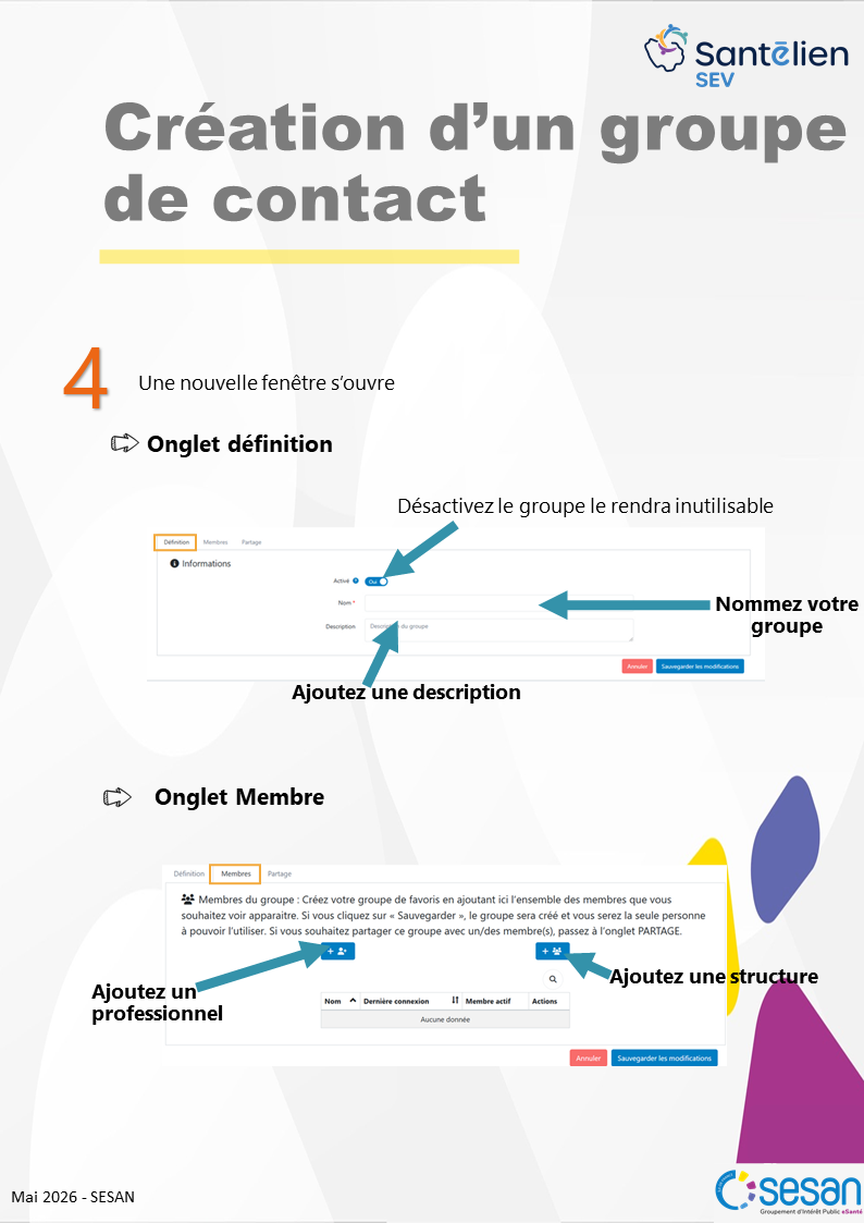 SEV - création dun groupe de contacts1