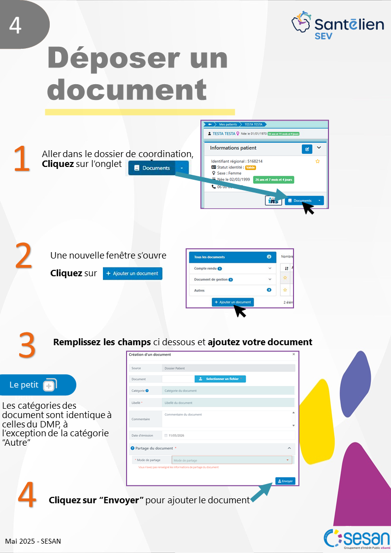 SEV - déposer un document