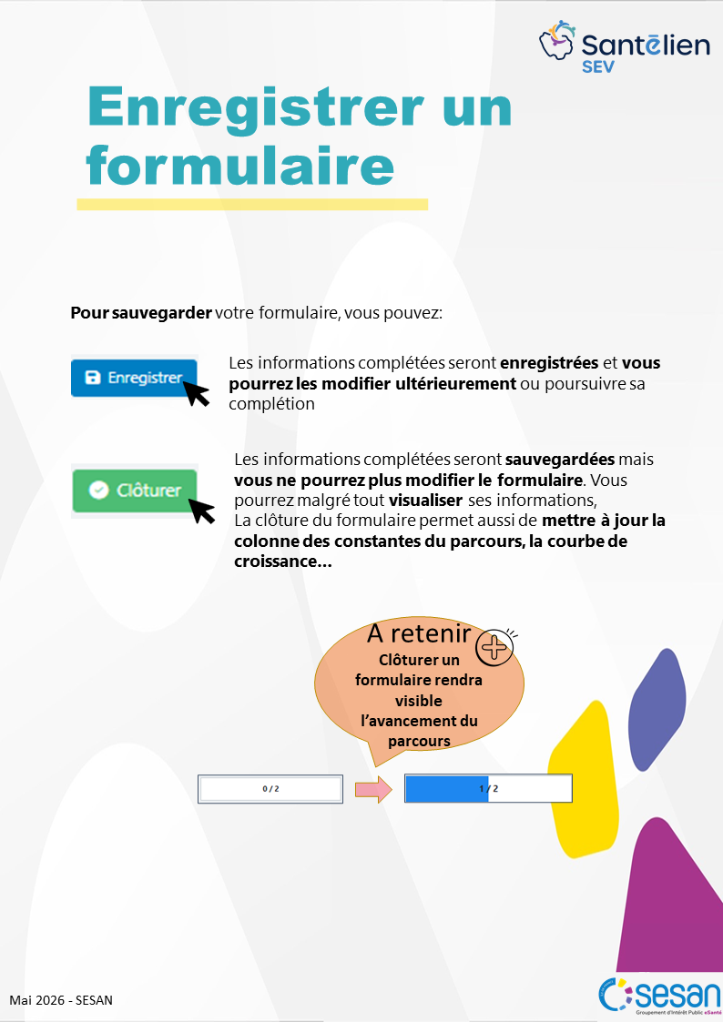 SEV - enregistrer une consultation