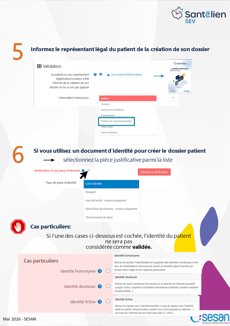 SEV - rechercher et créer un dossier patient3
