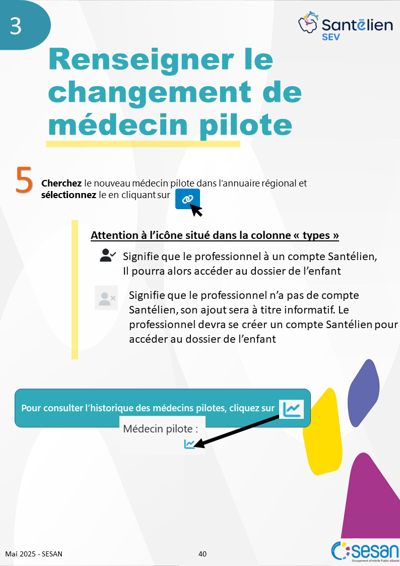 SEV - renseigner le changement de médecin pilote 1