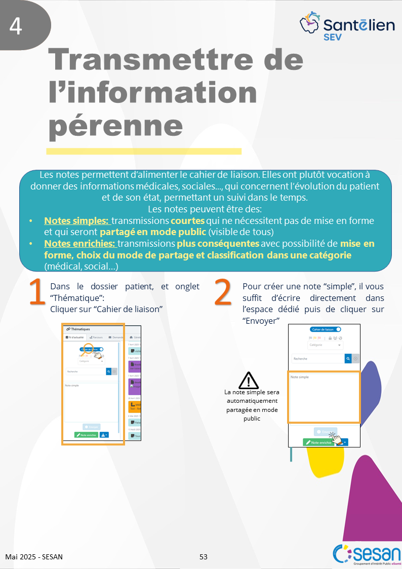 SEV - transmettre de el'information pérenne
