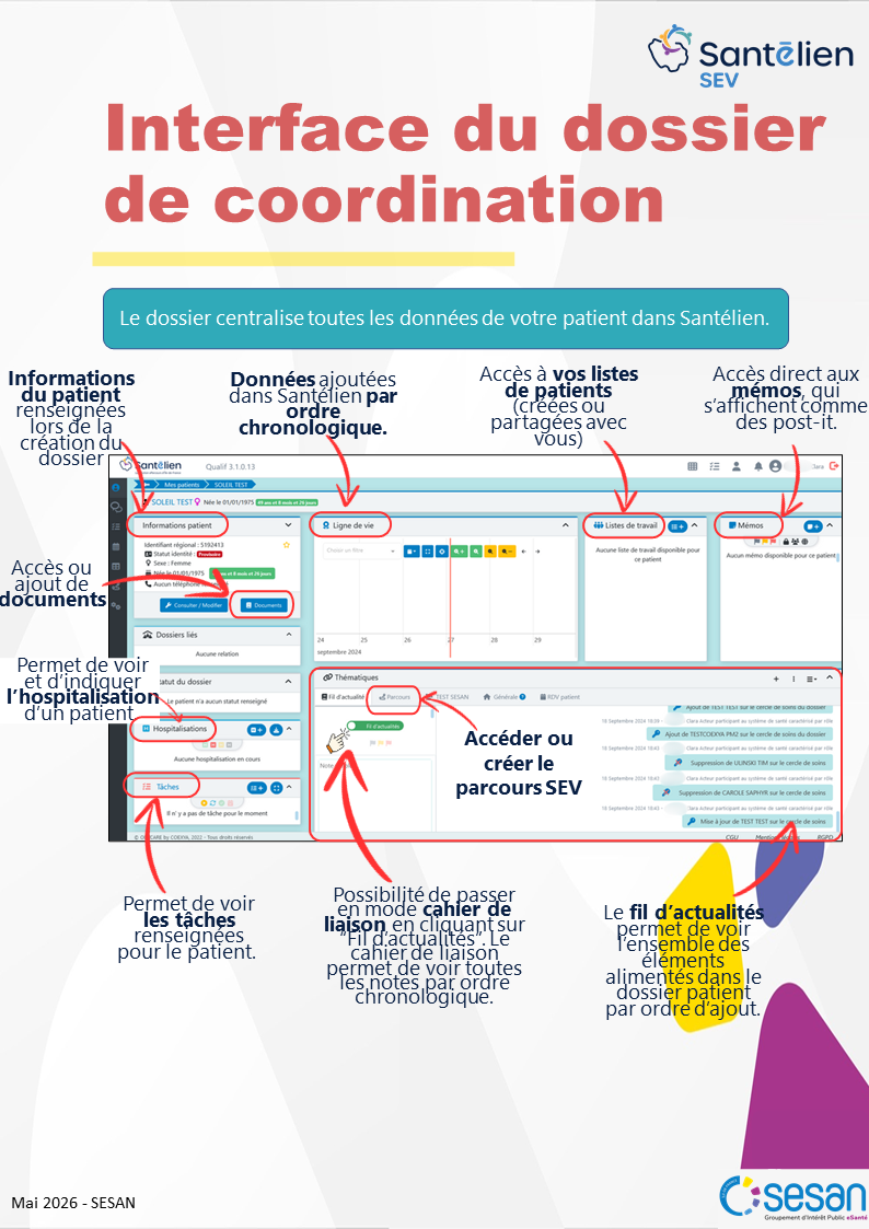 SEV - vue globale du dossier de coordination