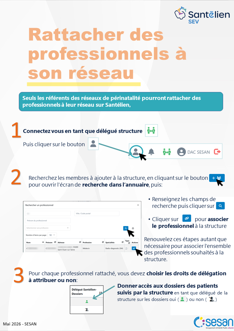 SEV - rattacher des professionnels à son réseau