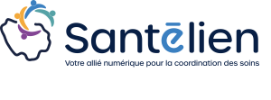 Logo Santélien_Votre allié numérique pour la coordination des soins